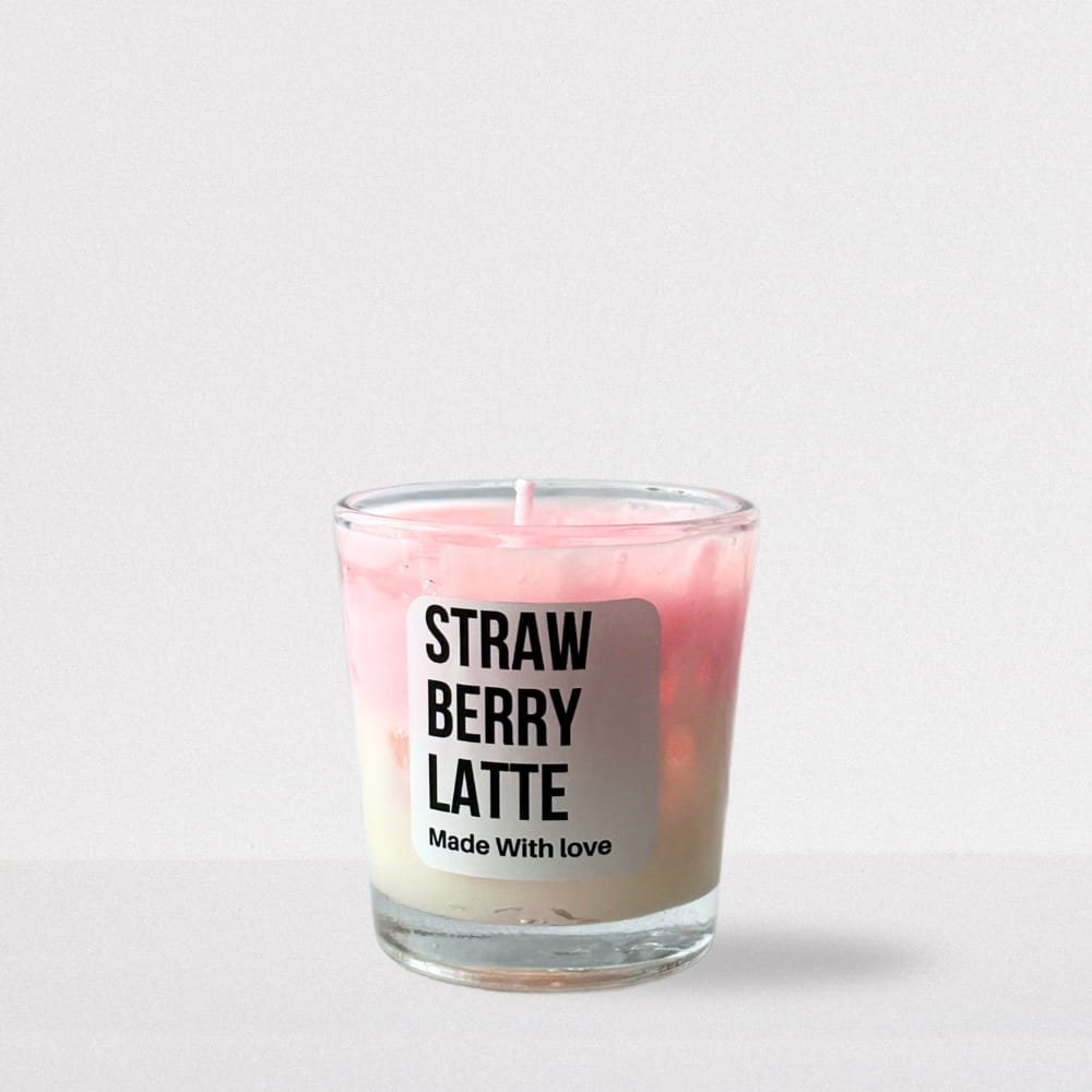Latte Shot Candle Set – Coffee & Strawberry Edition