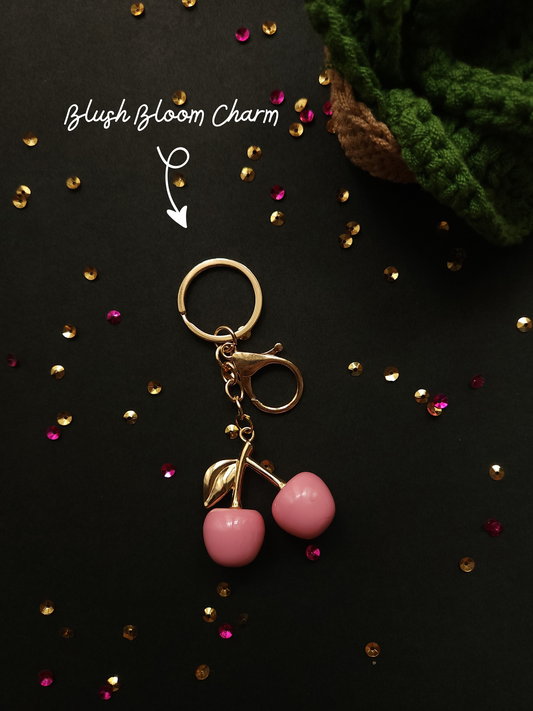 Blush Bloom Bag Charm