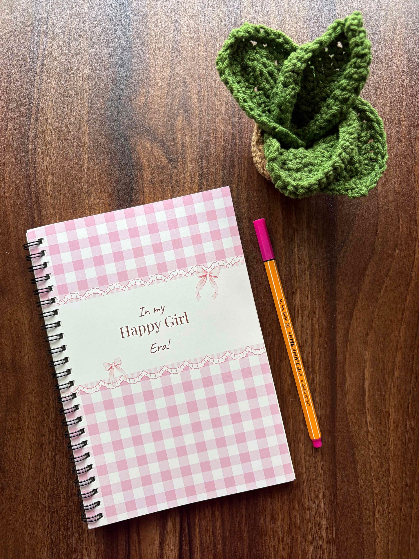 Blush Gingham Notepad