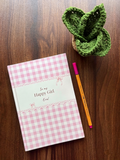 Blush Gingham Notebook