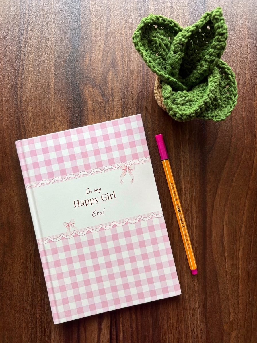 Blush Gingham Notebook